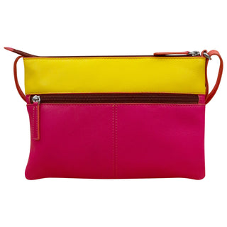 Double Zip Multi Color Crossbody