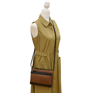 Double Zip Multi Color Crossbody