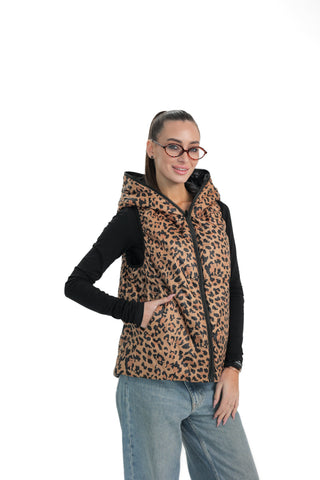 Reversible Light Insulated Vest Black | Leo