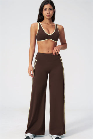 The Evoke Sports Bra Straight Leg Pants 2-Piece Set