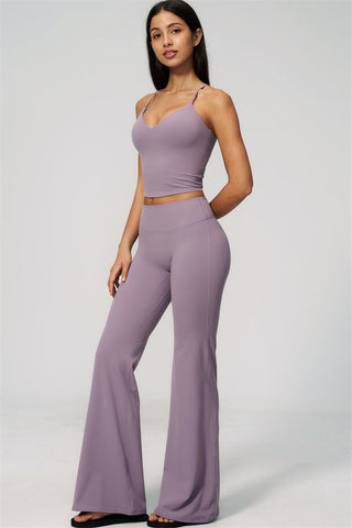 The Zura Tank Top Flared Leggings 2-Piece Set