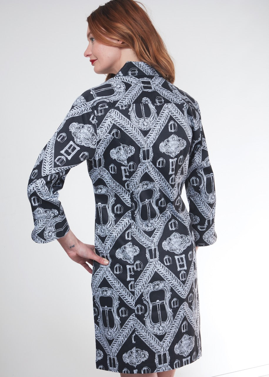 Sag Harbor Dress Black with Buckles - Glamourous Grace