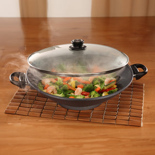 HD Nonstick Wok with Glass Lid | Made in Switzerland