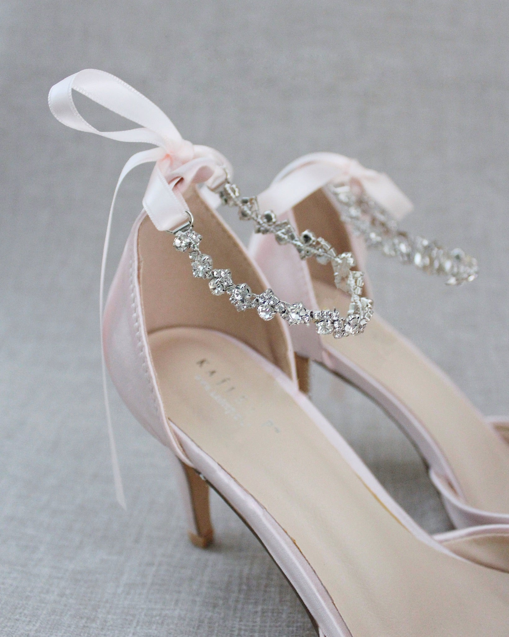 Evening Pumps with Amaryllis Crystal Strap