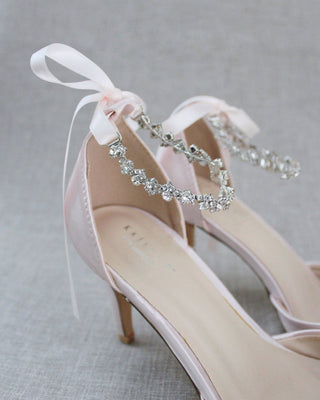 Evening Pumps with Amaryllis Crystal Strap
