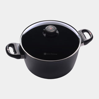 HD Nonstick Stock Pot with Glass Lid - Induction | Made in Switzerland