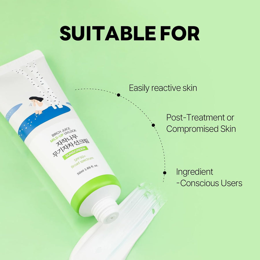 Round Lab Birch Juice Mild-Up UV Lock Sunscreen - Glamourous Grace