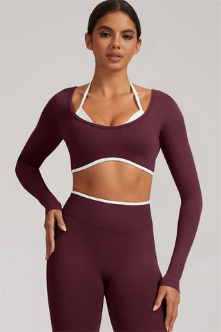 The Elevate Long Sleeve Crop top Leggings 2-Piece Set