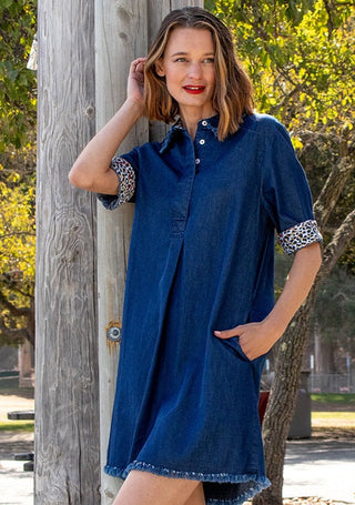 Hyannis Dress Denim - Glamourous Grace