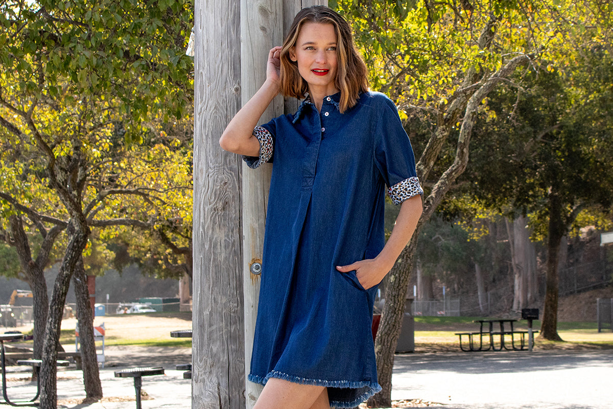 Hyannis Dress Denim - Glamourous Grace