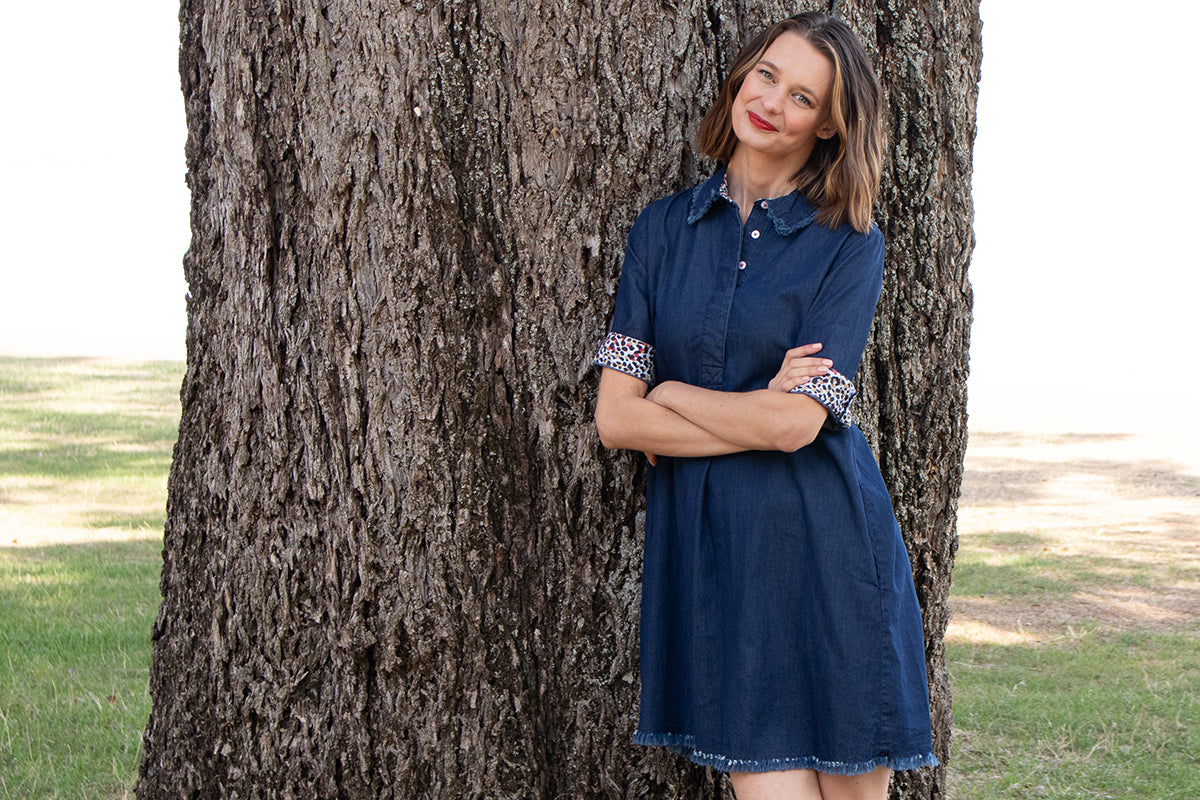 Hyannis Dress Denim - Glamourous Grace
