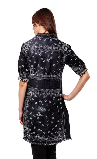 Chatham Dress Black Bandana Print - Glamourous Grace