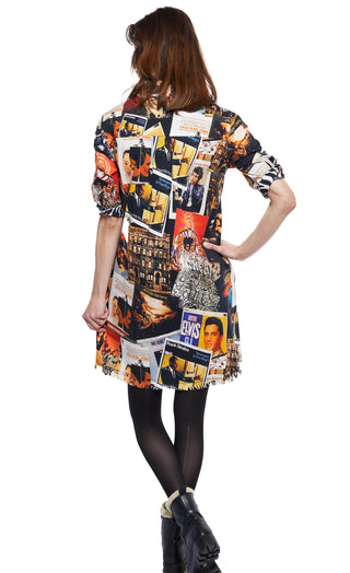 Chatham Dress Rock And Roll Print - Glamourous Grace