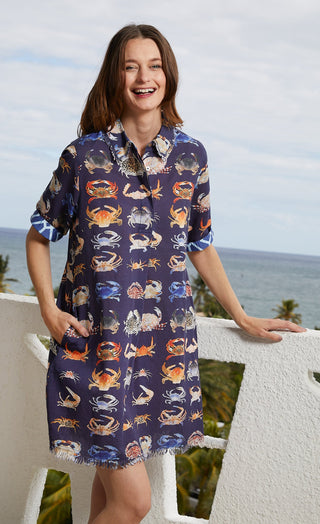 Chatham Dress Crab Print - Glamourous Grace