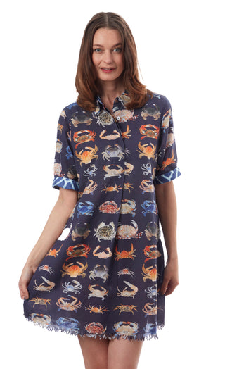 Chatham Dress Crab Print - Glamourous Grace