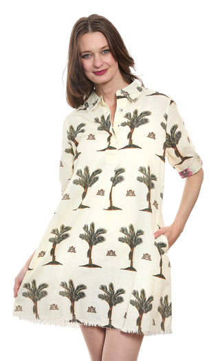 Chatham Palms Print Dress - Glamourous Grace