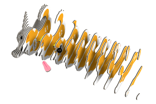 EUGY Welsh Corgi 3D Puzzle