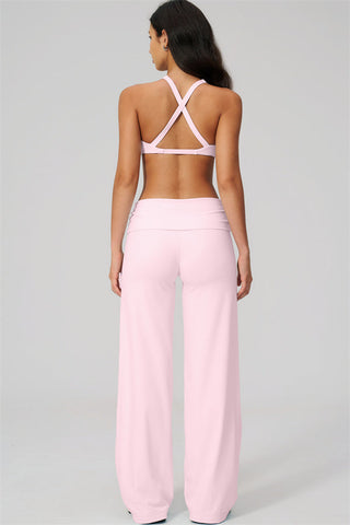 The Daring Sports Bra Straight Leg Pants 2-Piece Set