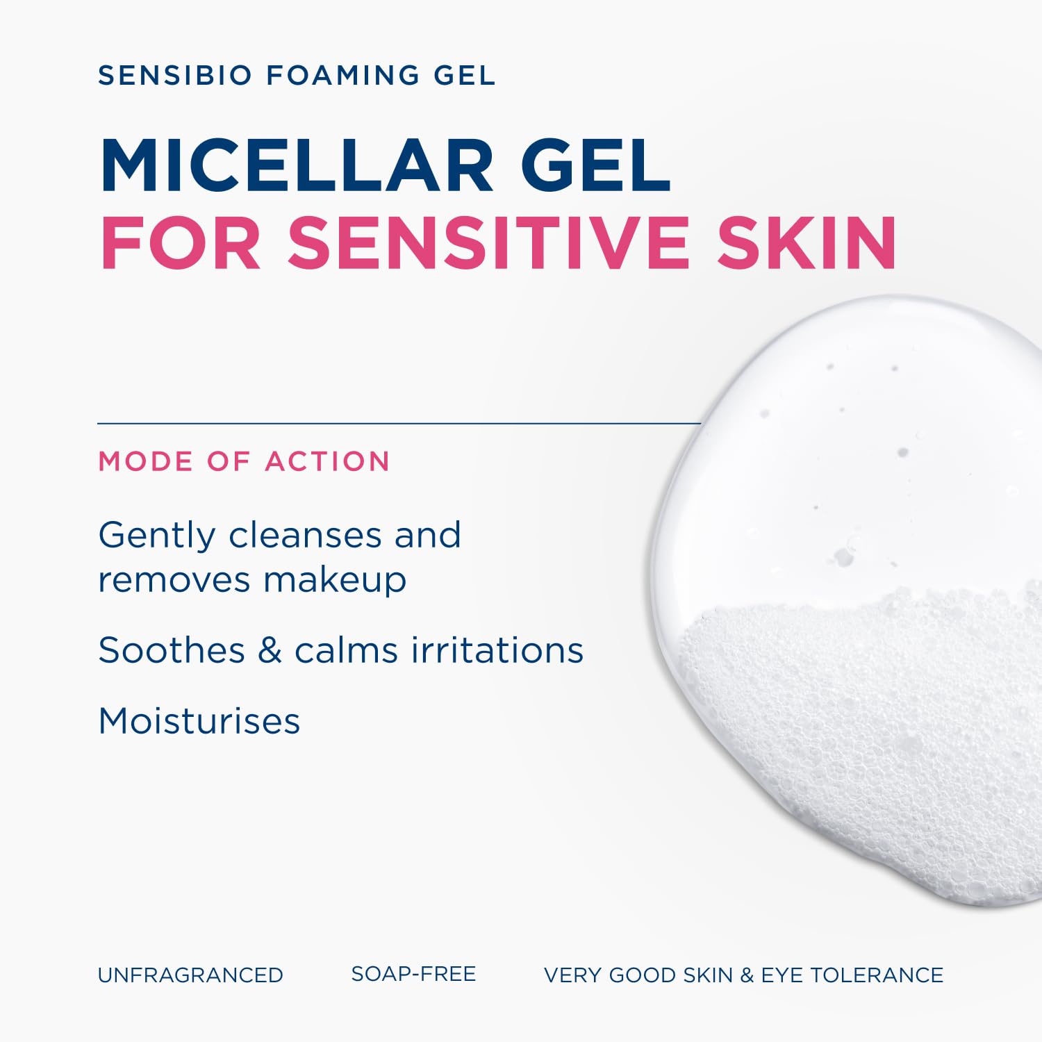 Bioderma Sensibio DS+ Foaming Gel - Gentle Cleanser | 200 ml - Glamourous Grace