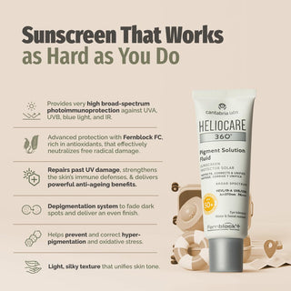 Heliocare 360 Pigment Solution Sunscreen Fluid SPF50+ 50ml - Glamourous Grace