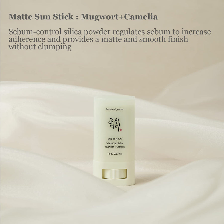 Beauty of Joseon Matte Sun Stick : Mugwort+Camelia SPF 50+ PA++++ - Glamourous Grace