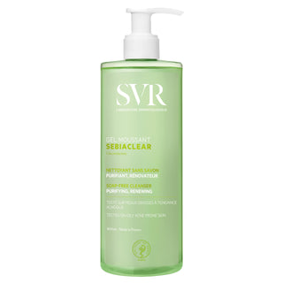 SVR Sebiaclear Gel Moussant 400ml - Gentle Facial Cleansing Gel for Oily & Sensitive Skin - Glamourous Grace