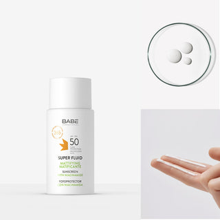 Babe Super Fluid Mattifying Sunscreen - SPF 50 | 50 ml - Glamourous Grace