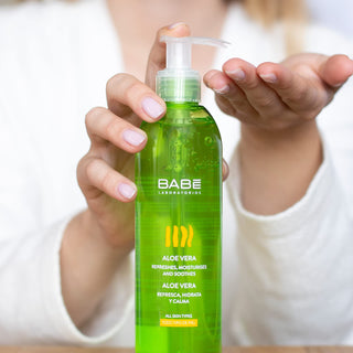 Babe Aloe Vera Gel for Sensitive Skin - Soothing Relief & Moisturizing After Sun Care - Glamourous Grace