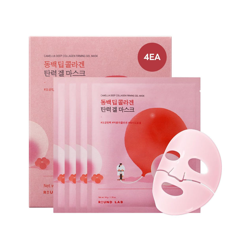 Round Lab Camellia Deep Collagen Firming Gel Mask - Glamourous Grace