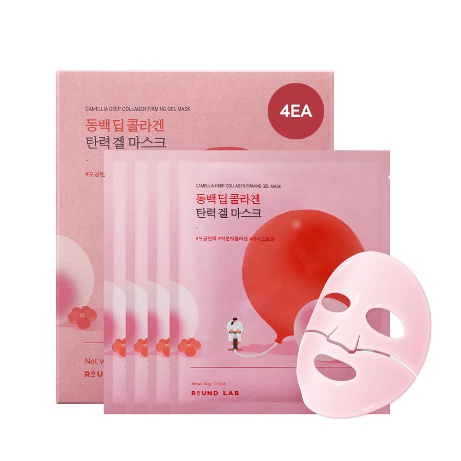Round Lab Camellia Deep Collagen Firming Gel Mask - Glamourous Grace