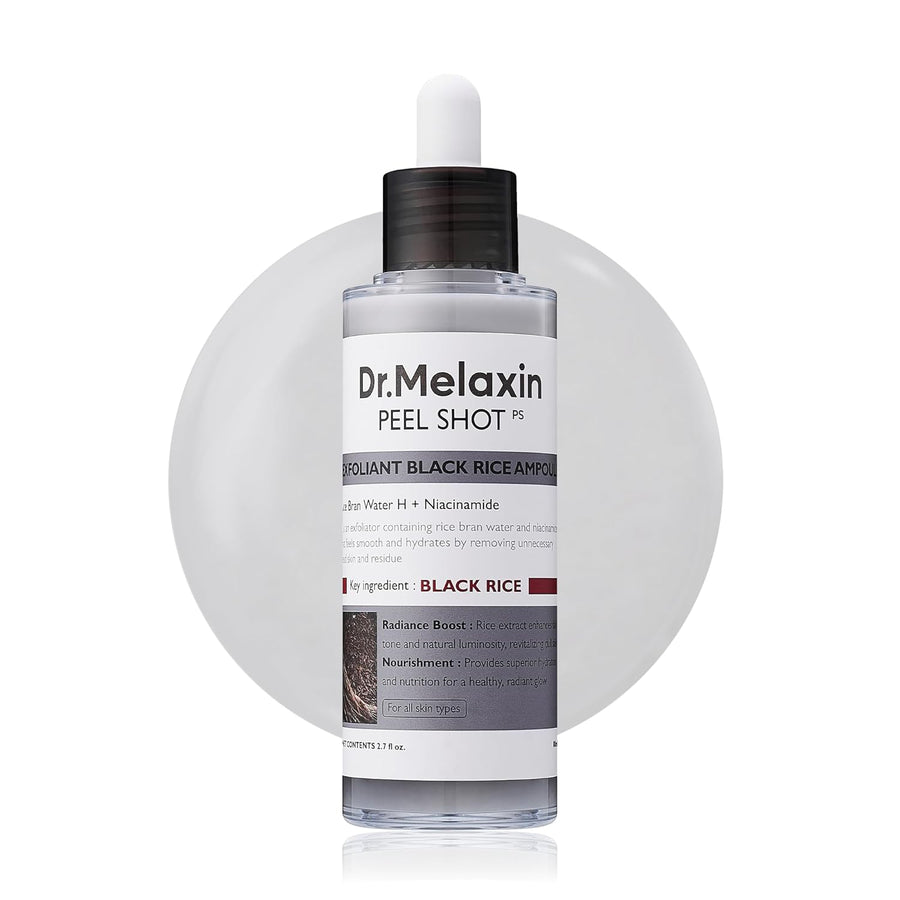 Dr. Melaxin Peel Shot Exfoliant Black Rice Ampoule - Glamourous Grace