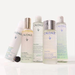 Caudalie Vinoclean Moisturizing Toner - Vegan Skincare for Sensitive Skin, Natural Makeup Remover, 3.38 fl oz - Glamourous Grace