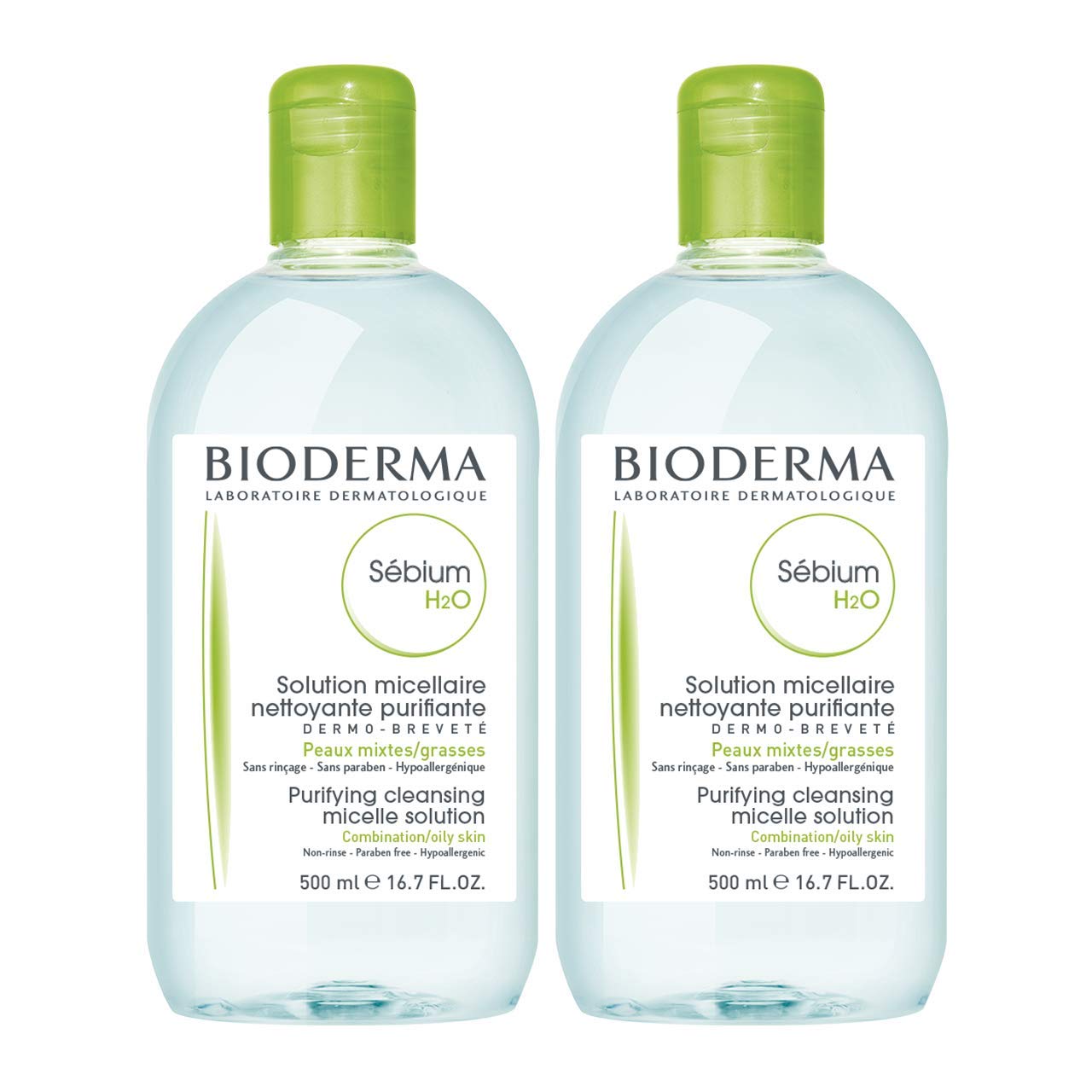 Bioderma Sebium Skincare Set for Oily Skin - Gentle Cleansing & Non-Comedogenic - Sebium H2O & Foaming Gel - Glamourous Grace