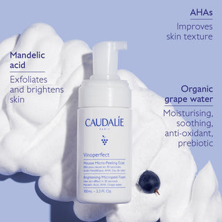 Caudalie Vinoperfect Illuminating Face Foam for Radiant Skin - 5.07 fl oz - Glamourous Grace