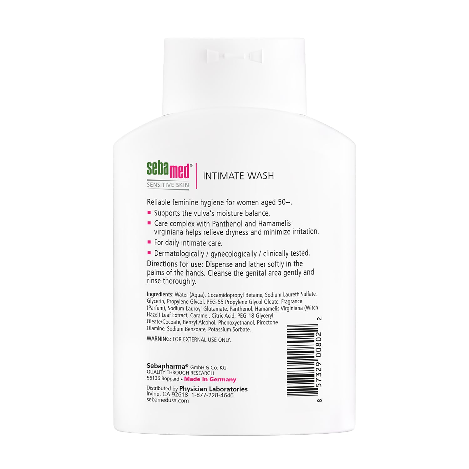 Sebamed Intimate Wash Gel pH 6.8 - Gentle Hygiene for Women Over 50, Natural Intimate Care - Glamourous Grace