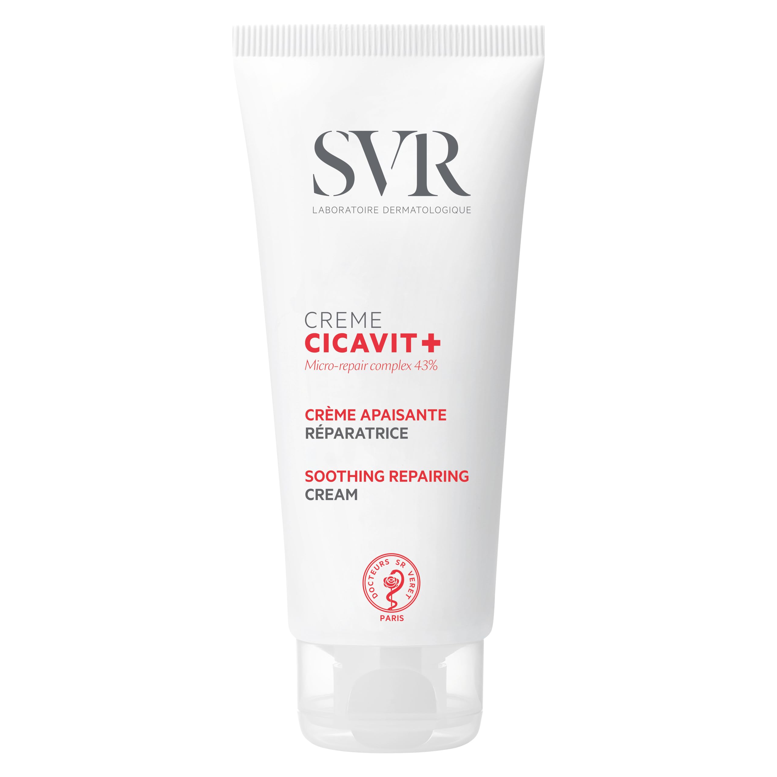 SVR Cicavit+ Creme 100ml - Soothing Moisturizing Cream for Irritated Skin, Non-Greasy, Suitable for Babies, Children, and Adults - Glamourous Grace
