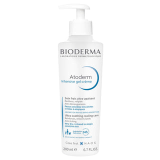 Bioderma Atoderm Intensive Gel Creme - Moisturizing Gel Cream for Dry Skin Relief, Gentle for Babies & Adults - Glamourous Grace