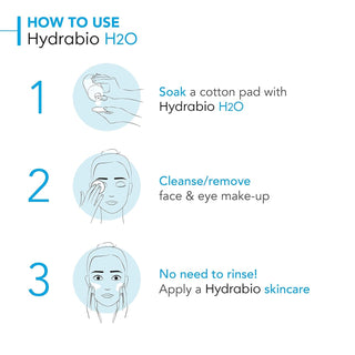 Bioderma Hydrabio H2O Micellar Water for Hydration and Makeup Removal, Fragrance-Free Skincare, 2x500ml - Glamourous Grace