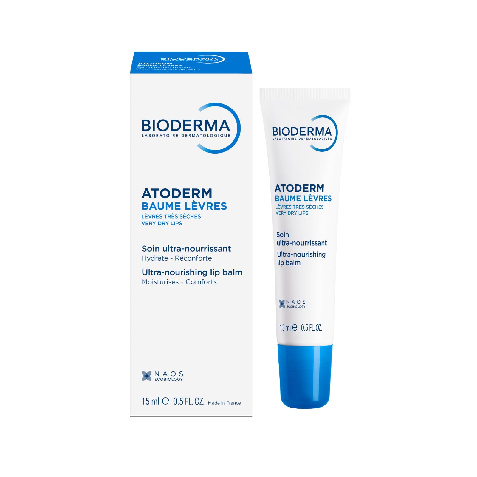 Bioderma Atoderm Lip Balm - Moisturizing Lip Care with Shea Butter & Avocado Oil for Dry, Chapped Lips - Glamourous Grace