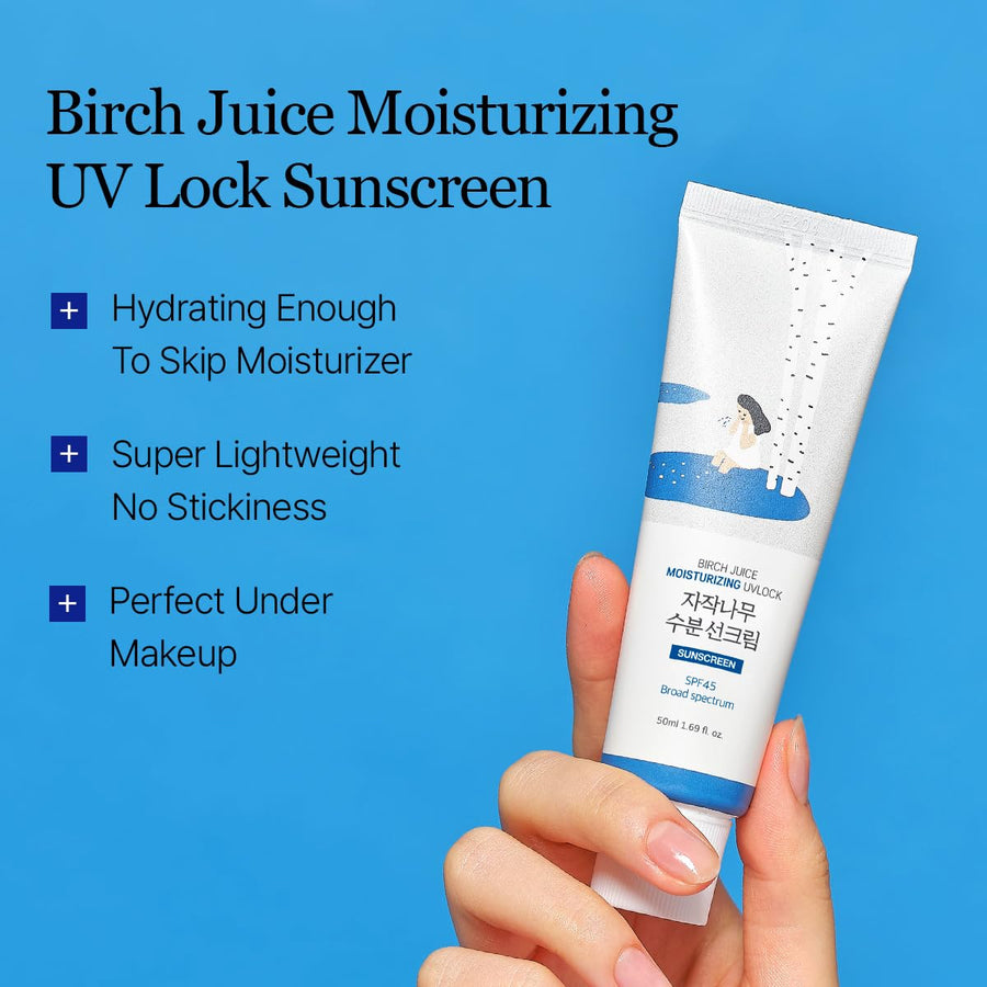 Round Lab Birch Juice Moisturizing UV Lock Sunscreen - Glamourous Grace