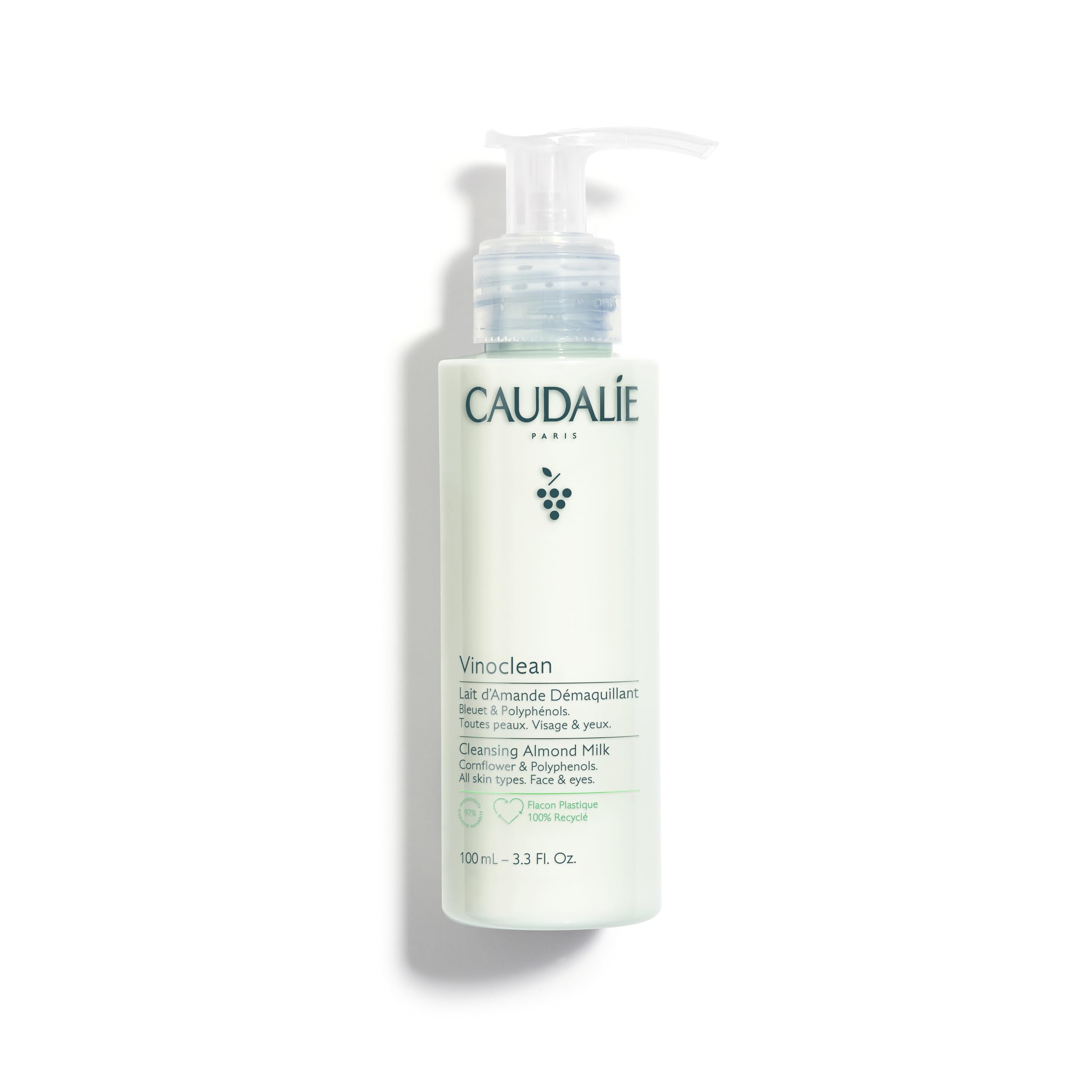 Caudalie Vinoclean Almond Oil Cleanser - Gentle Makeup Remover | 100ml - Glamourous Grace