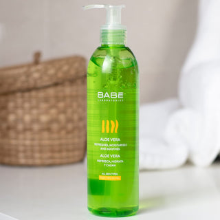 Babe Aloe Vera Gel for Sensitive Skin - Soothing Relief & Moisturizing After Sun Care - Glamourous Grace
