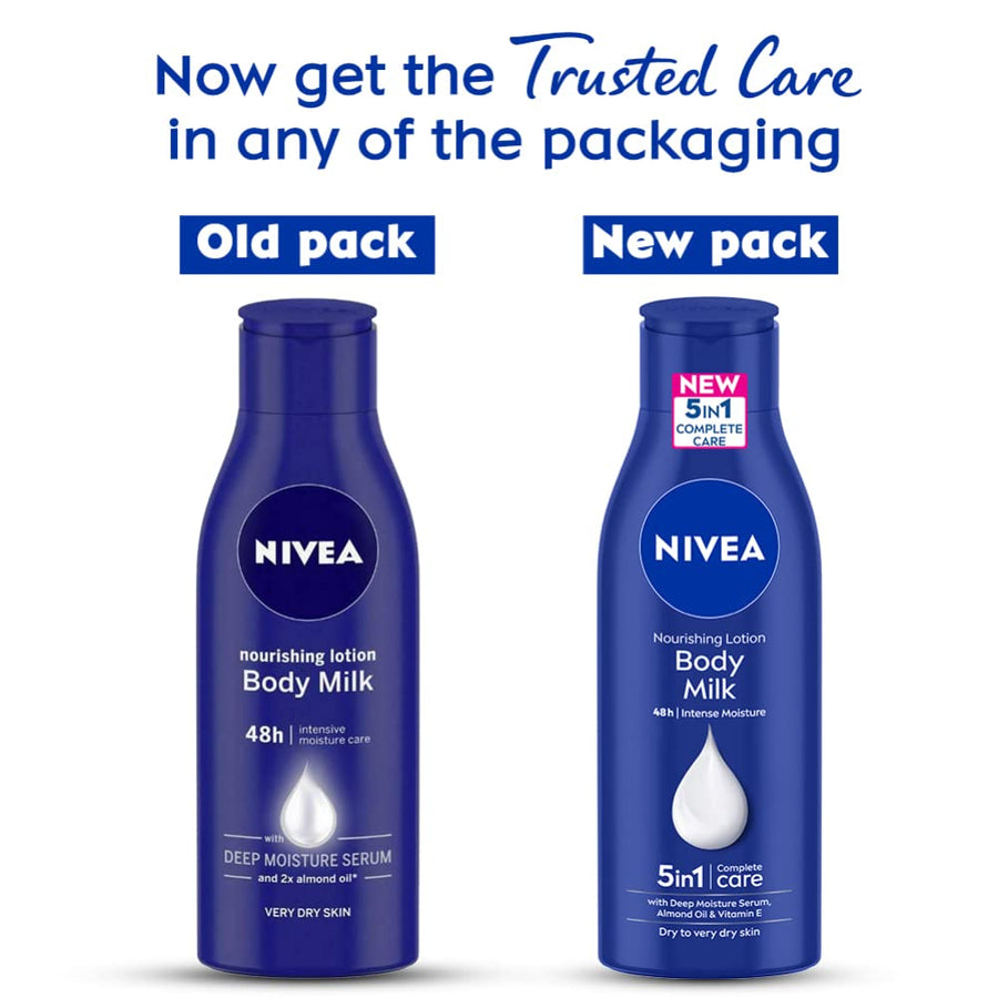 Nivea Nourishing Lotion Body Milk with Deep Moisture Serum for Very Dry Skin - Glamourous Grace