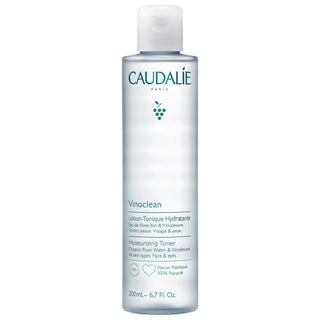 Caudalie Vinoclean Moisturizing Toner - Natural, Vegan, Dermatologically Tested Skincare for All Skin Types - Glamourous Grace