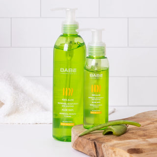 Babe Aloe Vera Gel for Sensitive Skin - Soothing Relief & Moisturizing After Sun Care - Glamourous Grace