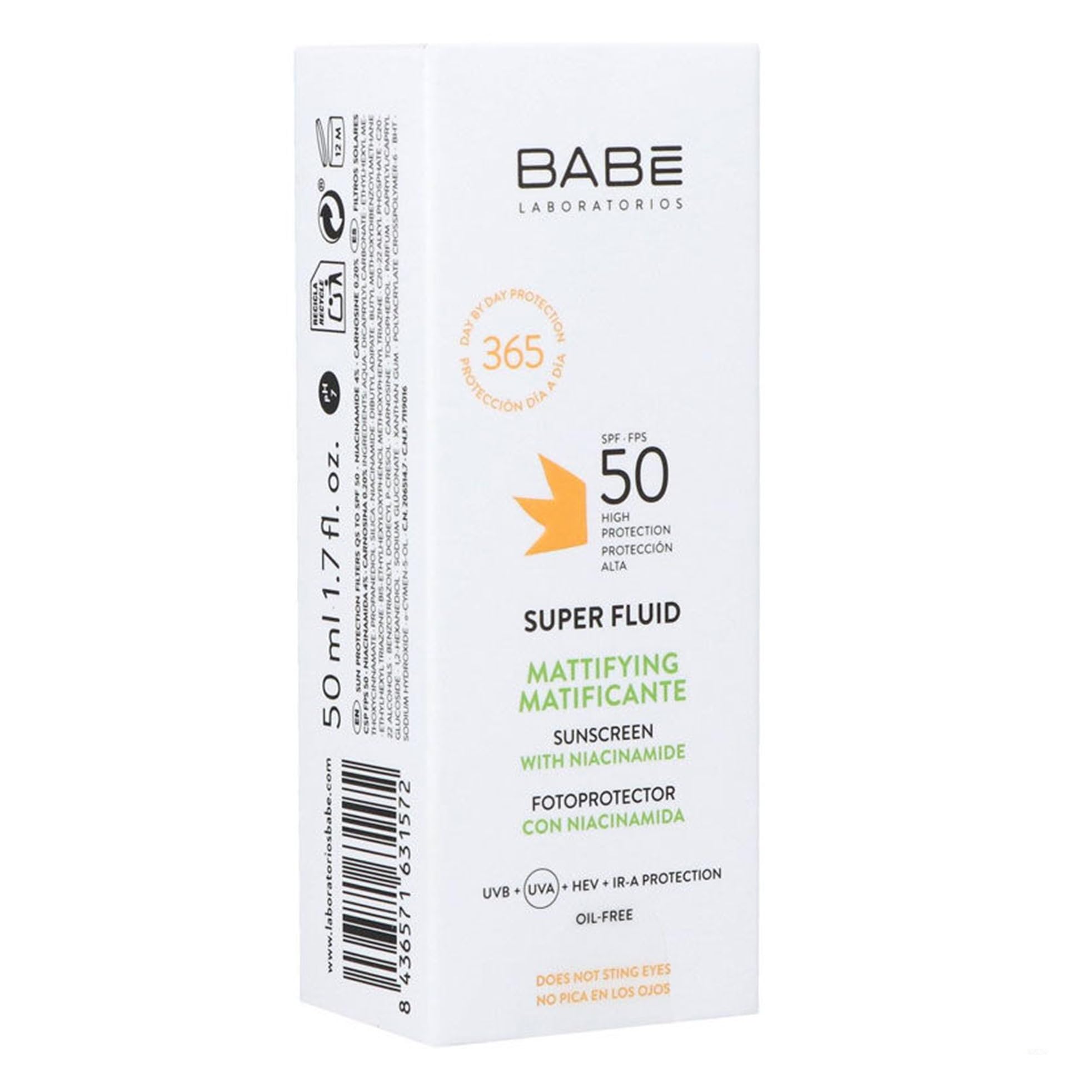 Babe Super Fluid Mattifying Sunscreen - SPF 50 | 50 ml - Glamourous Grace