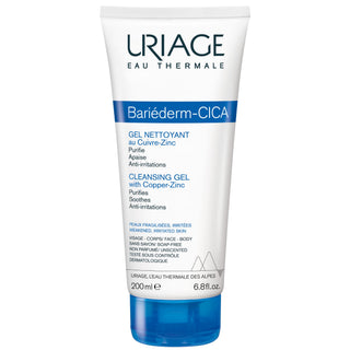 Uriage Bariederm Cica Gel - Gentle Cleansing Gel for Sensitive Skin, Face & Body Wash for Babies to Adults - Glamourous Grace
