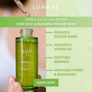 Lumene Sebum Balancing Serum - Vegan, Paraben-Free Oily Skin Care for Reduced Shine & Pores - Glamourous Grace