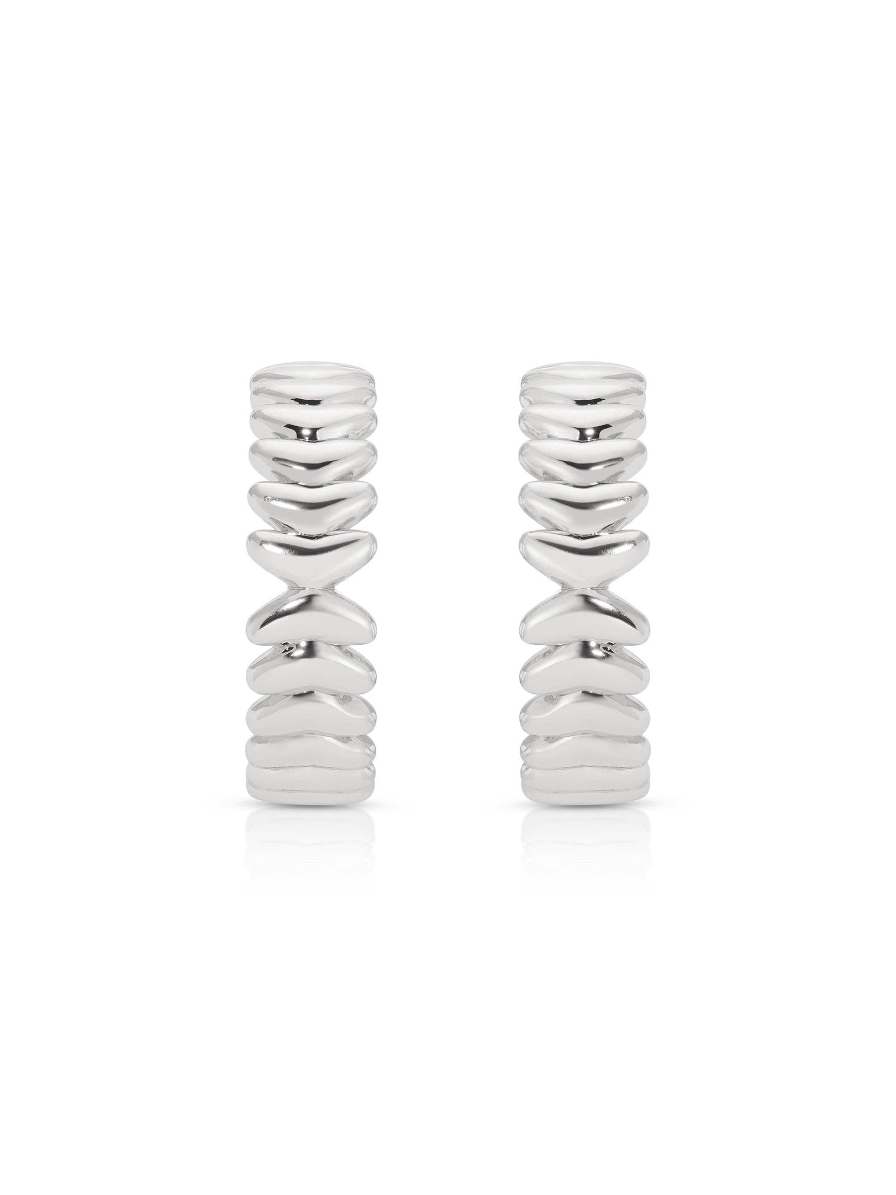 Medium Metal Moderna Hoops