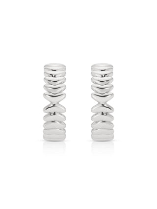 Medium Metal Moderna Hoops